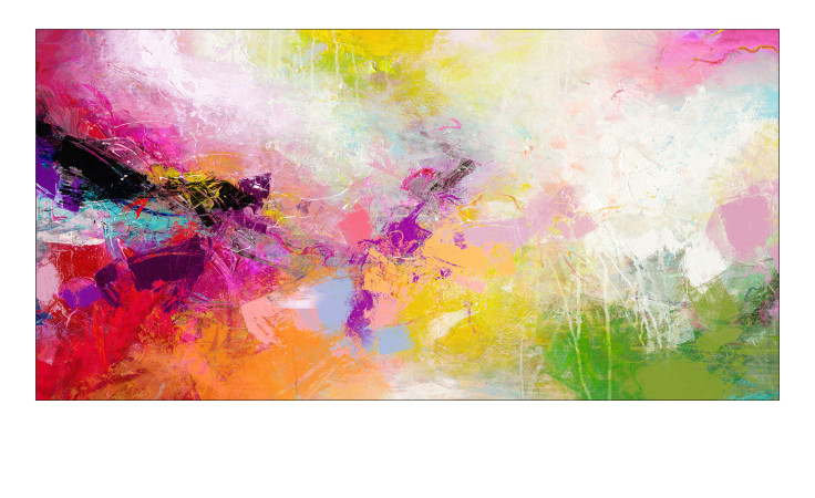 Alubild Colorful Way 100 x 200 cm