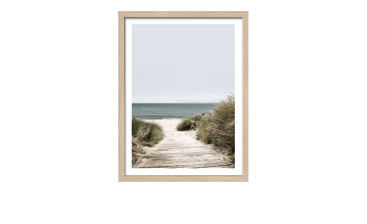 Rahmenbild Nordic Beach Atmosphere 33 x 43 cm