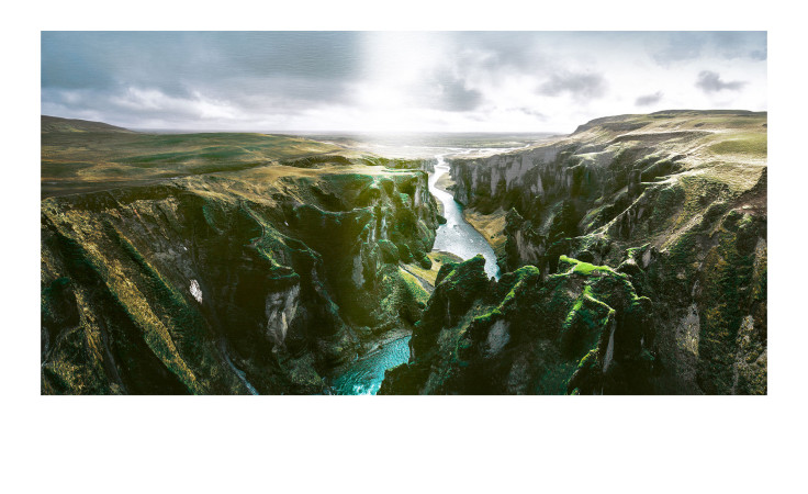 Alubild Entrenched River 100 x 200 cm