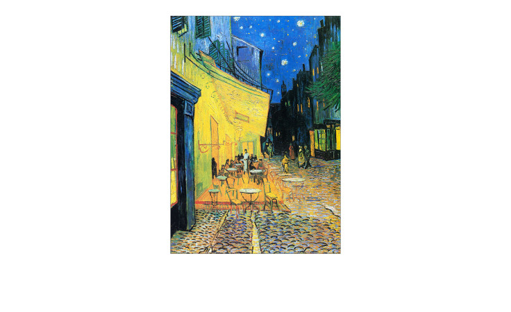 Alubild Van Gogh Cafeterrasse 70 x 100 cm