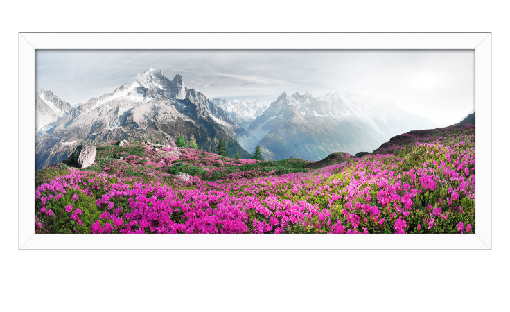 Rahmenbild Mountain Landscape 60 x 130 cm
