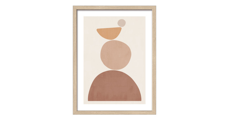 Rahmenbild Shapes of the Earth 33 x 43 cm