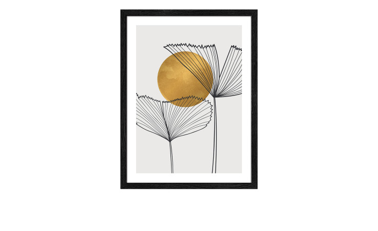 Rahmenbild Leaves in the Sun 33 x 43 cm