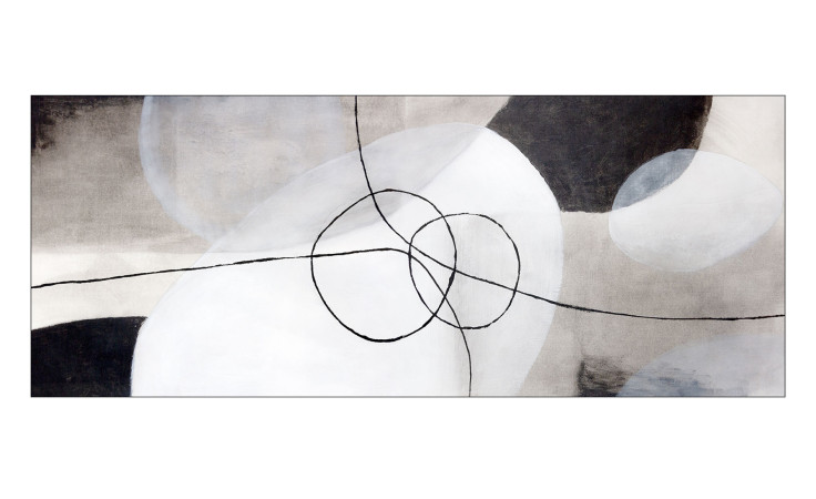 Glasbild Different Abstract Shapes 50 x 125 cm
