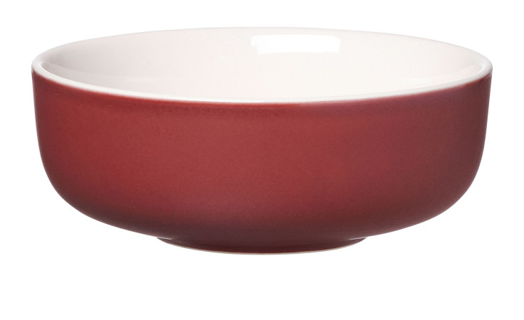 Müslischale Jasper in der Farbe Rot und Weiß.