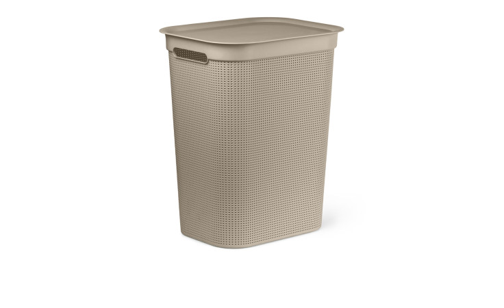 Wäschesammler Brisen 34 x 53 x 43 cm aus Kunststoff in beige.