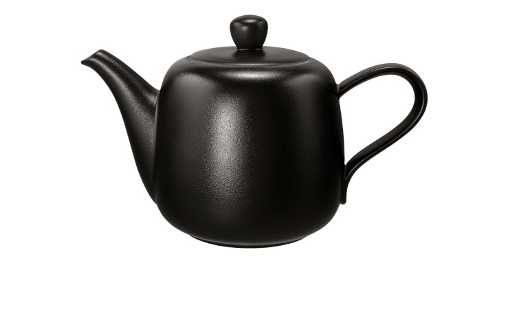 Kanne Liberty 1,6 l aus schwarzem Porzellan.