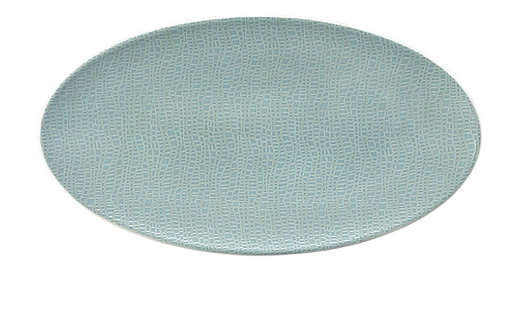 Servierplatte Life 32,9 cm aus Porzellan in türkis.