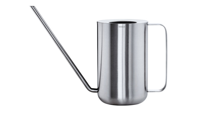 Gießkanne Planto 1,5 l aus Edelstahl in silber.