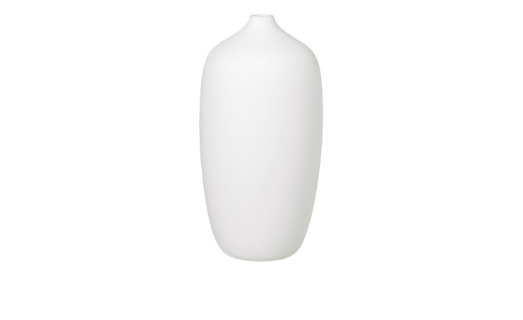 Vase Ceola 25 cm aus Keramik in weiß.