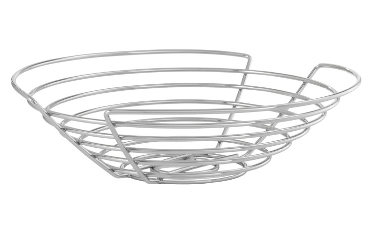 Schale Wires 30,6 cm aus Stahl in silber.
