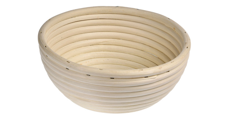 Gärkörbchen Bake rund in beige aus Rattan