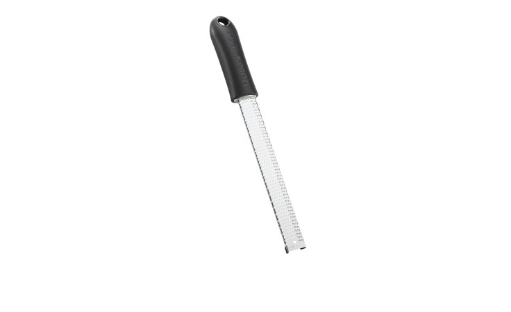 Zester-Reibe Master Grip fein in silber-schwarz
