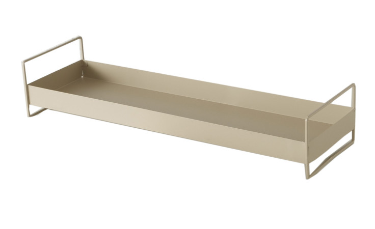 Tablett 19 cm aus Eisen in beige.