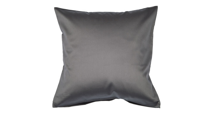 Mako-Satin kissenbezug Colors, in der Größe 40 x 40 cm und in der Farbausführung grau
