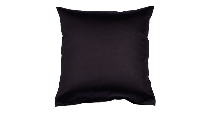 Mako-Satin Kissenbezug Colors in der Größe 40 x 40 cm und in der Farbausführung schwarz