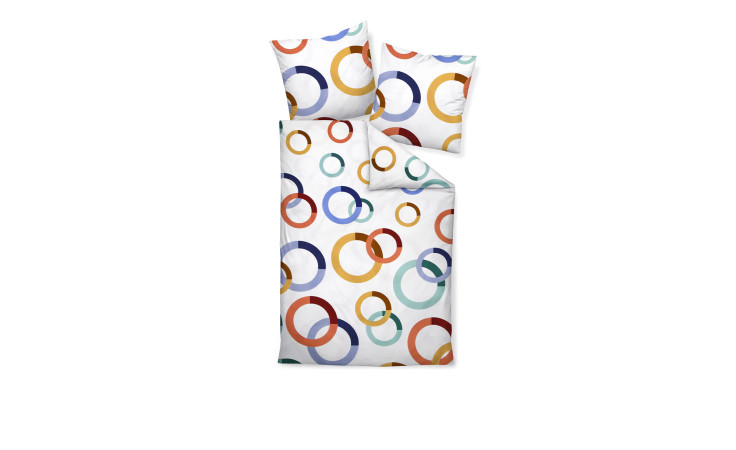 Satin-Bettwäsche Modern Art 155 x 220 cm 