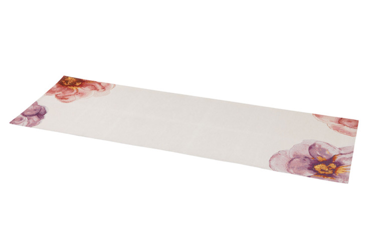 Läufer Rose Garden Home Gobelin 49 x 143 cm in weiß mit Blumen-Motiv