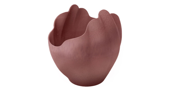 Muschelvase Perlemor Home 23 cm in rot