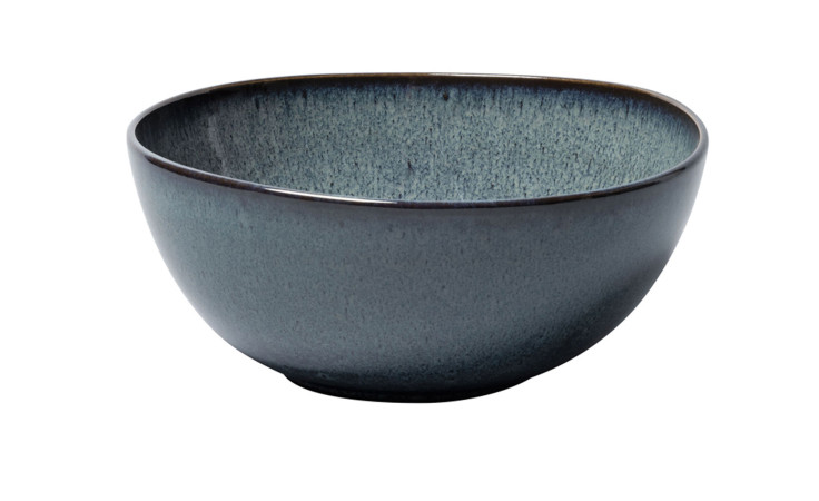 Schale Lave 25 cm in grau