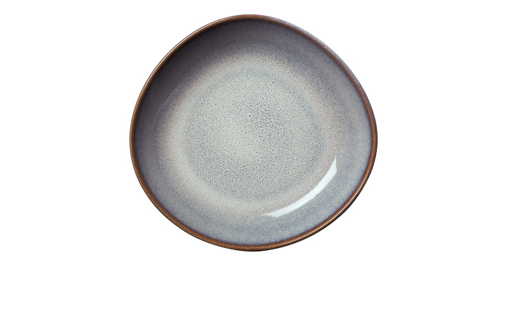 Schale Lave 22 cm in grau