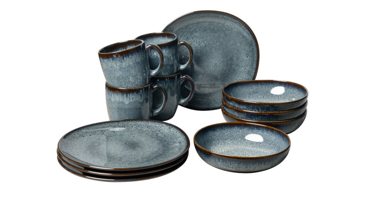 Frühstücks-Set Lave Gris 12-tlg.