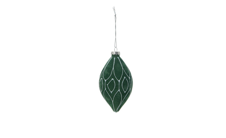 Glas-Christbaumzapfen 12.8 cm
