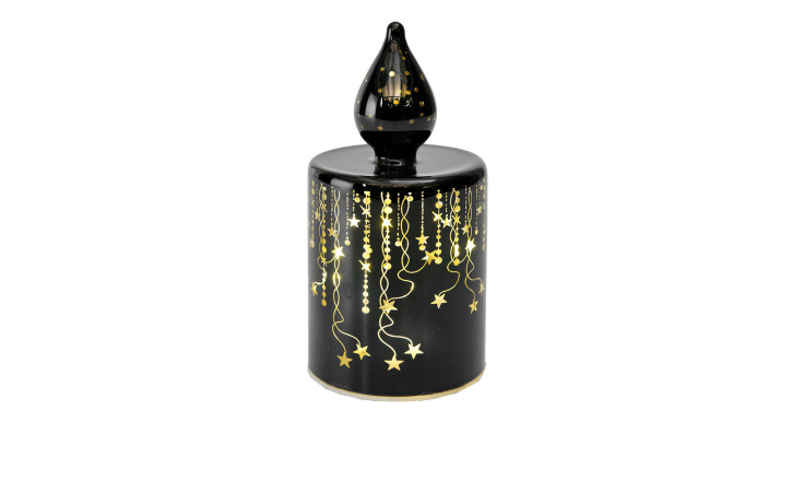 Glas-LED-Kerze 14,5 cm