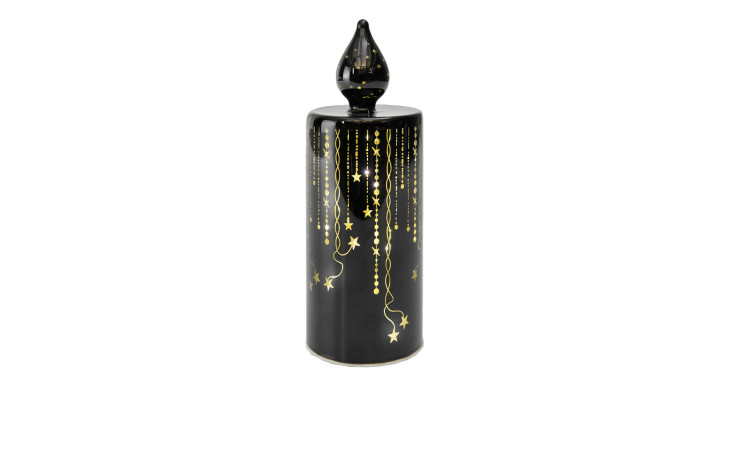 Glas-LED-Kerze 21 cm