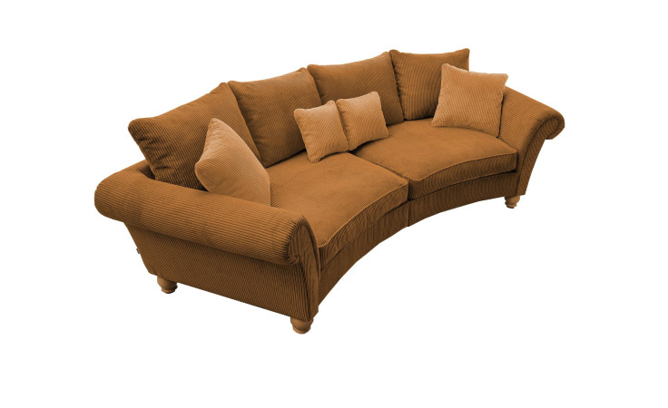 Megasofa Bordeaux in der Farbe gold