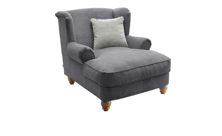 Loveseat-Sessel Bordeaux in der Farbe grau