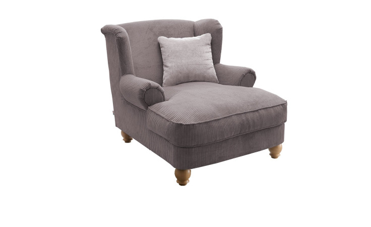 Loveseat-Sessel in der Farbe grau-braun