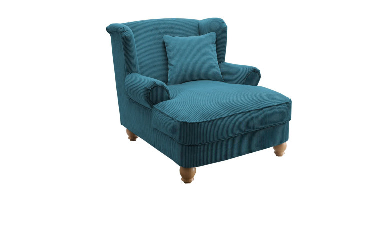 Loveseat-Sessel Bordeaux in der Farbe petrol