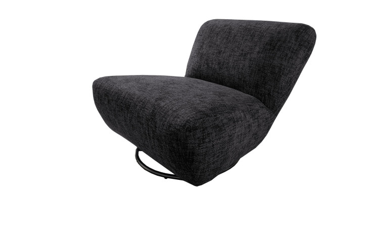 Dreh-Wipp-Sessel Calvi in der Farbe schwarz