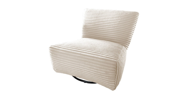 Dreh-Wipp-Sessel Calvi in der Farbe Creme
