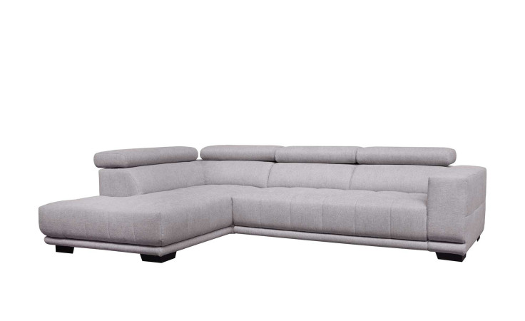 Komfort-Ecksofa VIA ARTEON in der Farbe grau, Frontansicht