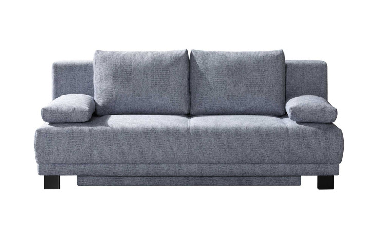 Schlafsofa Jade, in der Farbausführung grau, Frontansicht