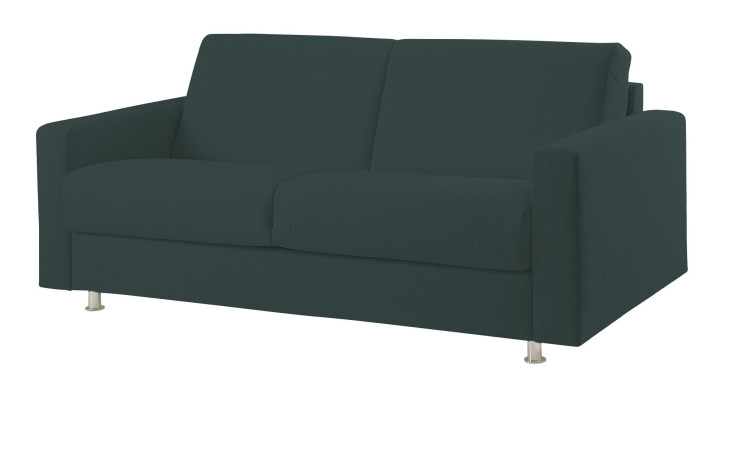Schlafsofa Mailand in der Farbe Grün mit der einer Liegefläche von ca. 140 x 200 cm. 