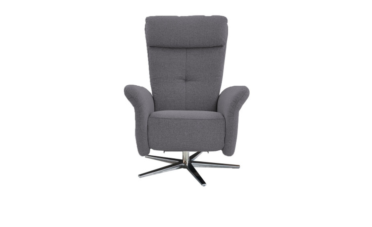 Basis - Relaxsessel in der Farbe grau, Frontansicht