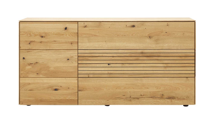 Sideboard Kulma, in der Farbausführung astige Edelkastanie, Frontansicht