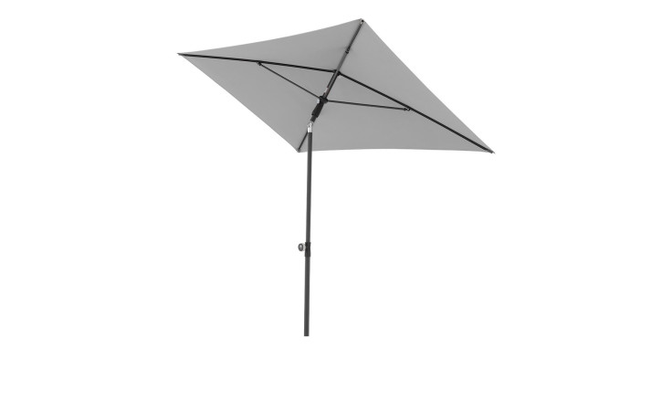 doppler Sonnenschirm Active Green Edition Ausführung Hellgrau und Gestell in Anthrazit