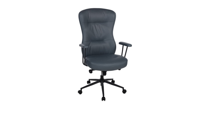 Chefsessel Ronda in blaugrau mit Soft-Tec Kniegelenk Wippfunktion