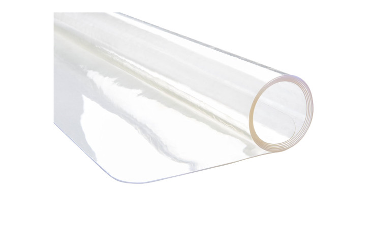 Transparente aufgerollte Schreibtsichunterlage Study.