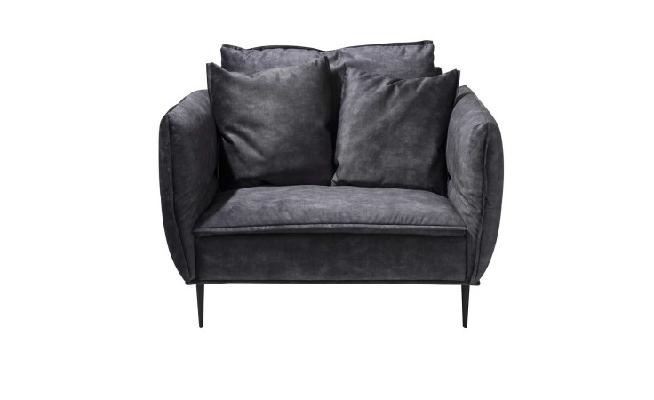 Loveseat 1,5-Sitz in der Farbe Anthrazit