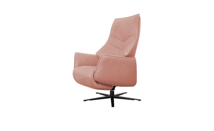 Basis - Relaxsessel 7911, in der Farbausführung Rosa, linke Schräkansicht