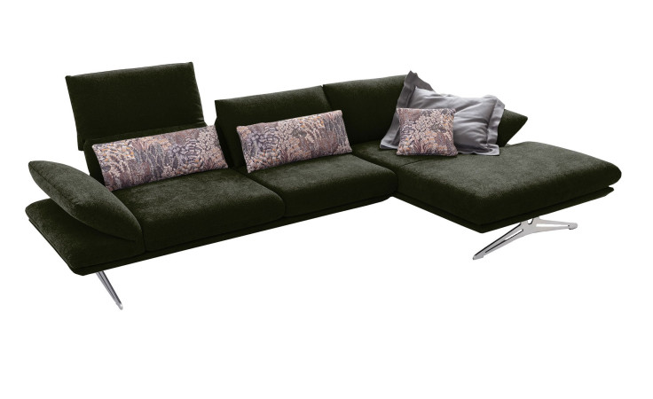 Koinor Komfort-Ecksofa Elements in dunkelgrün
