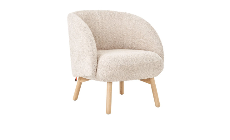 Sessel Thalia, in der Farbausführung beige, Schrägnaischt