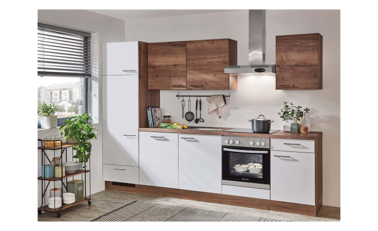 nobilia Küche Touch Structura Alpinweiss Eiche Havanna Nachbildung