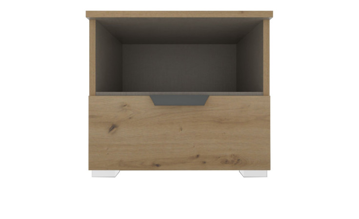 Nachttisch Antigua aus Holzwerkstoff in Eiche Artisan.