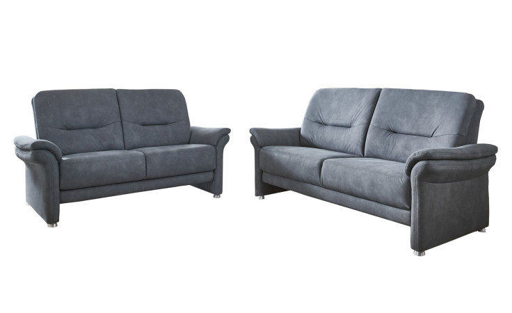 Sitzgruppe (2,5-Sitzer und ein 3-Sitzer) MONO Recita in der Ausführung denim.